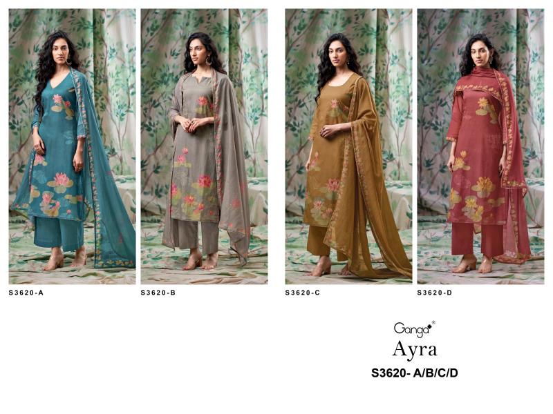 Ganga Ayra 3620 catalog wholesale salwar kameez in jaipur