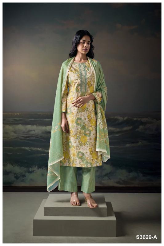 Ganga Chahana 3629 catalog online wholesale wedding salwar kameez