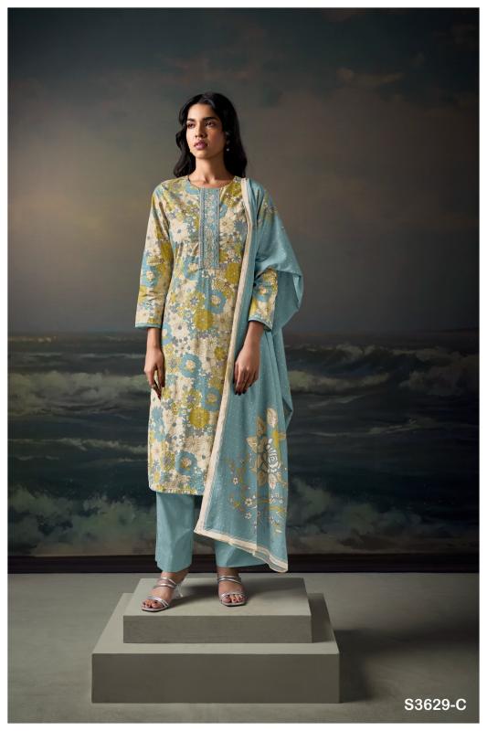 Ganga Chahana 3629 catalog online wholesale wedding salwar kameez