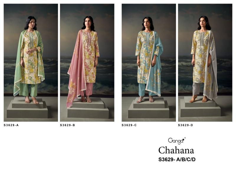 Ganga Chahana 3629 catalog online wholesale wedding salwar kameez