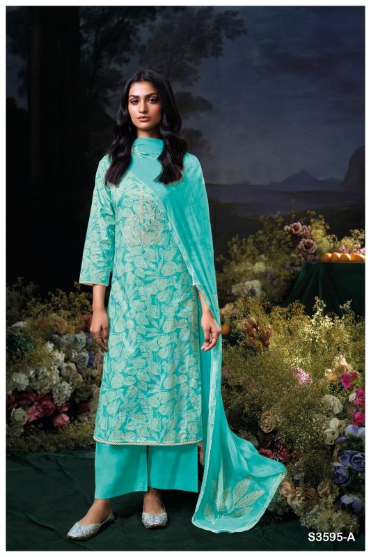 Ganga Chetna 3595 catalog surat salwar kameez online shopping