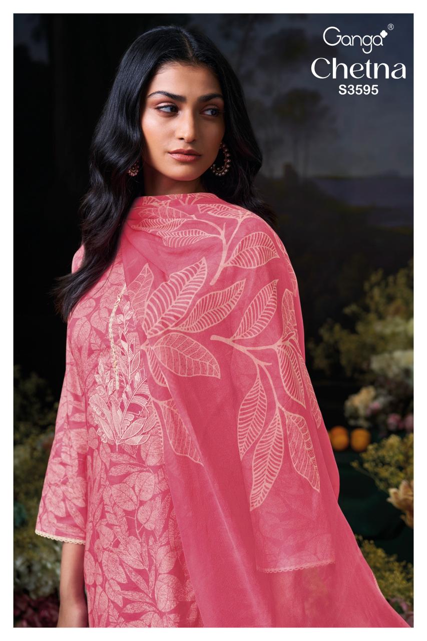 Ganga Chetna 3595 catalog surat salwar kameez online shopping