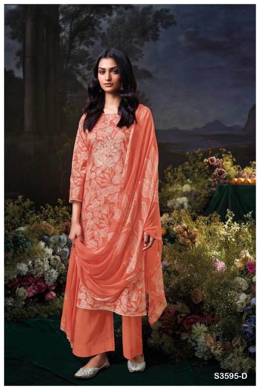 Ganga Chetna 3595 catalog surat salwar kameez online shopping