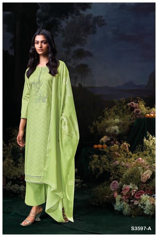 Ganga Divita 3597 catalog wholesale unstitched salwar kameez material
