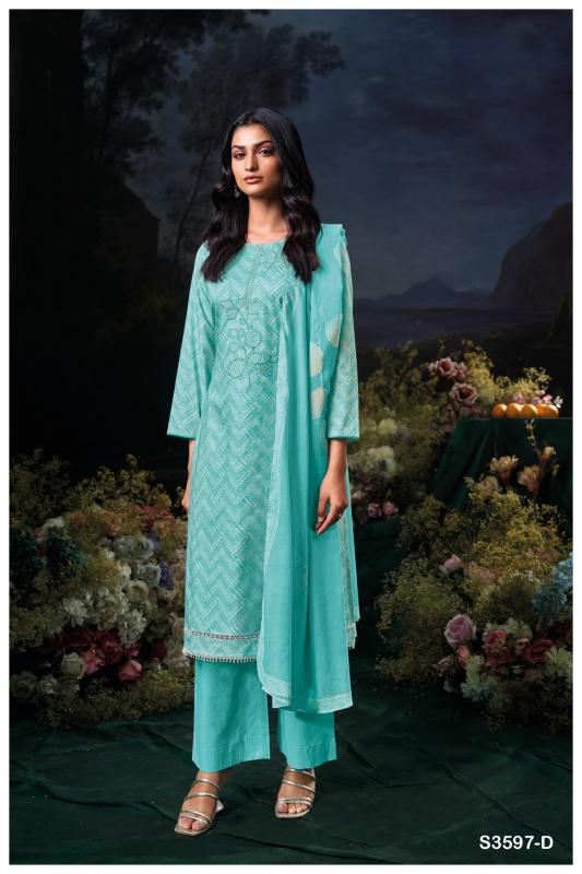 Ganga Divita 3597 catalog wholesale unstitched salwar kameez material