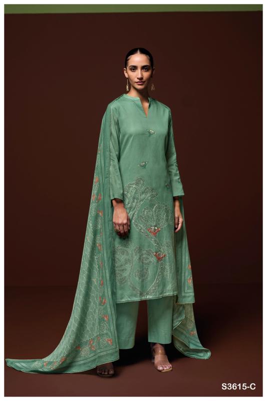 Ganga Dyuthi 3615 catalog surat salwar kameez catalogue