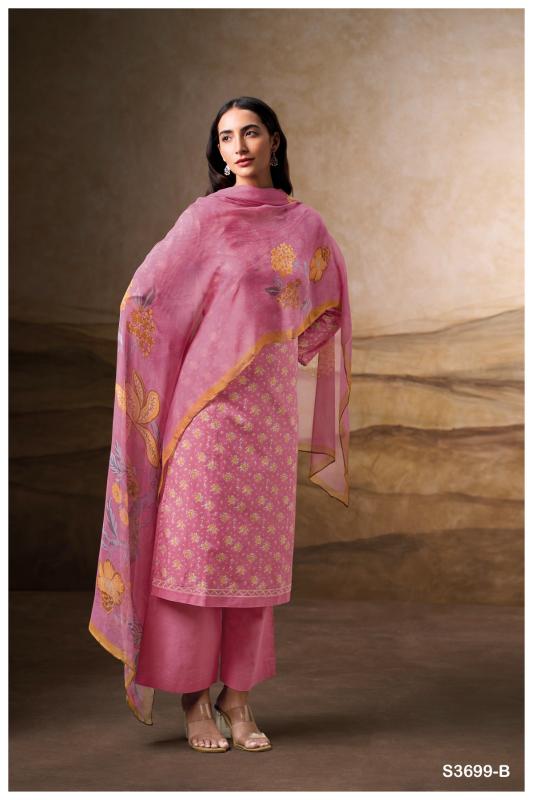 Ganga Erisha 3699 catalog unstitched salwar kameez wholesalers in kolkata 