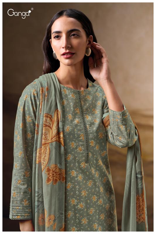 Ganga Erisha 3699 catalog unstitched salwar kameez wholesalers in kolkata 