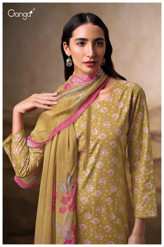 Ganga Erisha 3699 catalog unstitched salwar kameez wholesalers in kolkata 