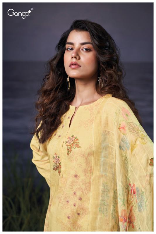 Ganga Evanna 3555 catalog wholesale salwar kameez surat