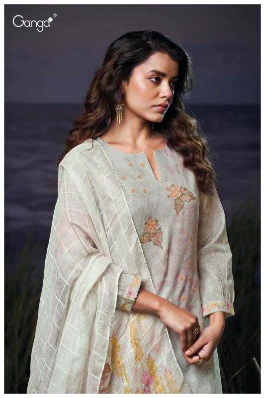 Ganga Evanna 3555 catalog wholesale salwar kameez surat