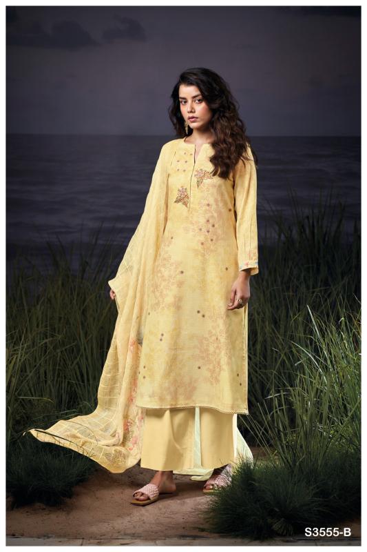 Ganga Evanna 3555 catalog wholesale salwar kameez surat