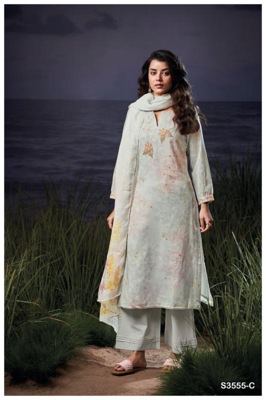 Ganga Evanna 3555 catalog wholesale salwar kameez surat