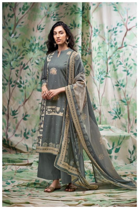 Ganga Ezvika 3673 catalog wholesale unstitched salwar kameez material in bangalore