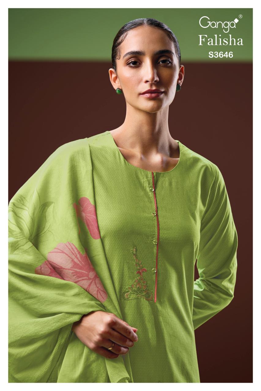 Ganga Falisha 3646 catalog wholesale salwar kameez online shopping in india