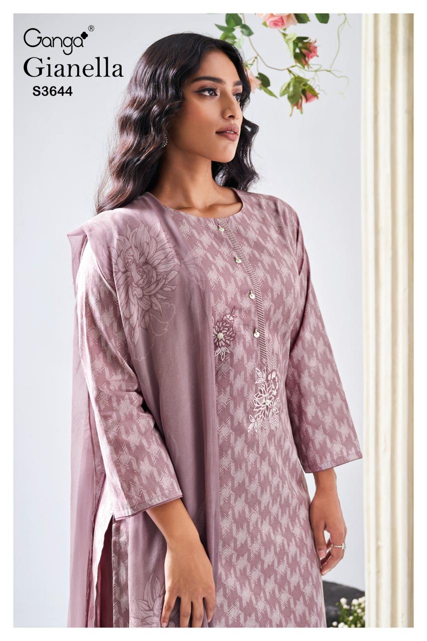 Ganga Gianella 3644 catalog salwar kameez manufacturers wholesale suppliers in surat surat gujarat