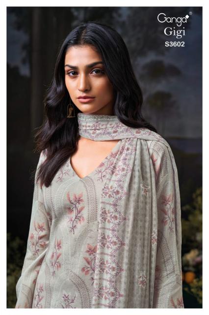 Ganga Gigi 3602 catalog mumbai salwar kameez wholesalers