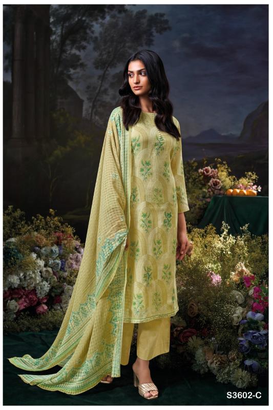 Ganga Gigi 3602 catalog mumbai salwar kameez wholesalers