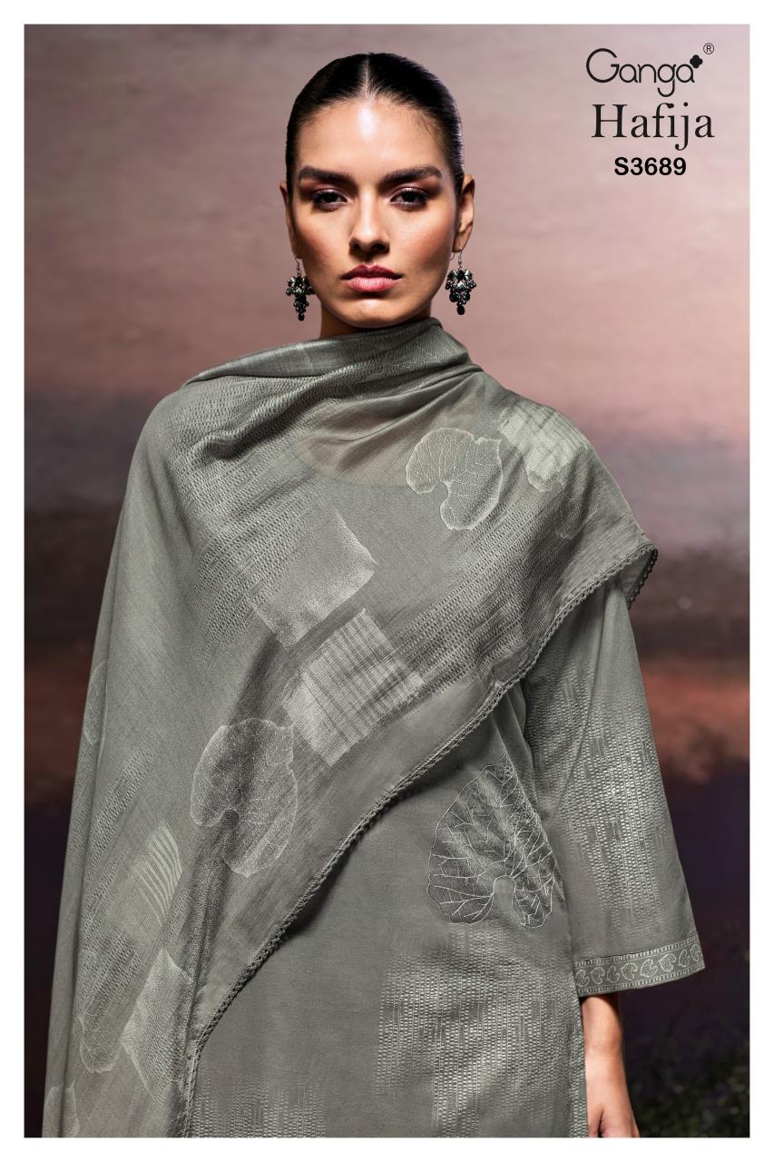 Ganga Hafija 3689 catalog top office wear wholesale brand salwar kameez