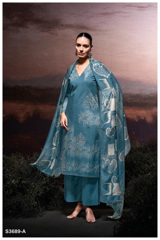 Ganga Hafija 3689 catalog top office wear wholesale brand salwar kameez