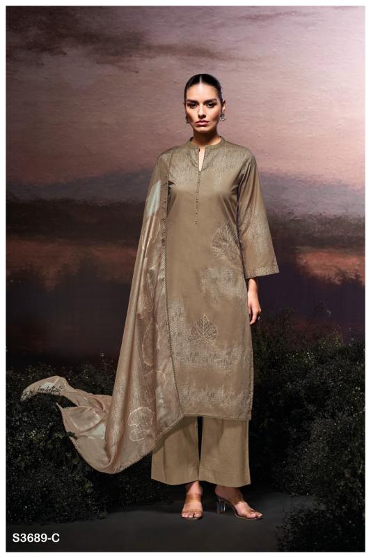 Ganga Hafija 3689 catalog top office wear wholesale brand salwar kameez