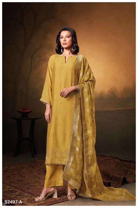 Ganga Hansini 2497 catalog salwar kameez designs catalogue surat