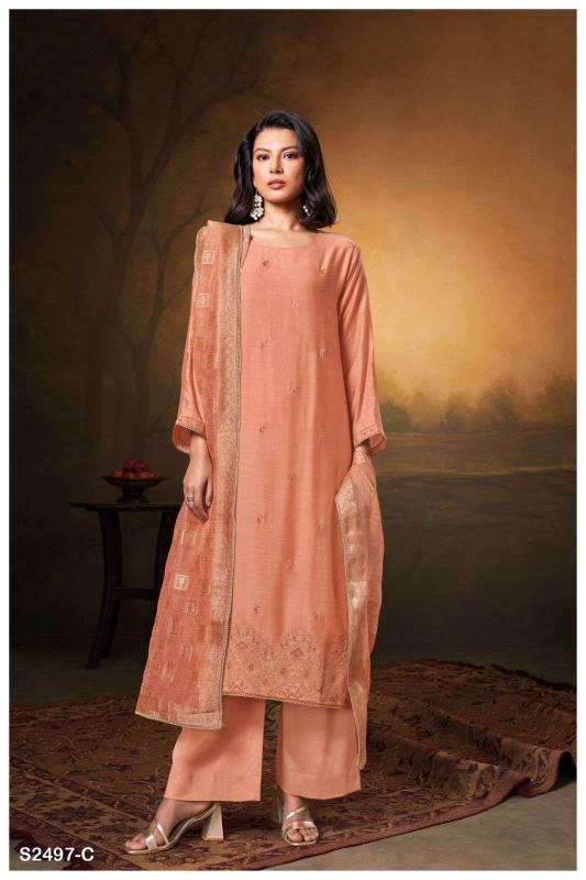 Ganga Hansini 2497 catalog salwar kameez designs catalogue surat