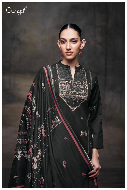 Ganga Ipsita 3678 catalog designer salwar kameez surat