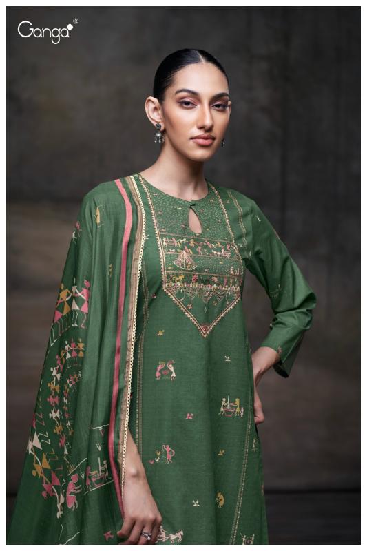 Ganga Ipsita 3678 catalog designer salwar kameez surat