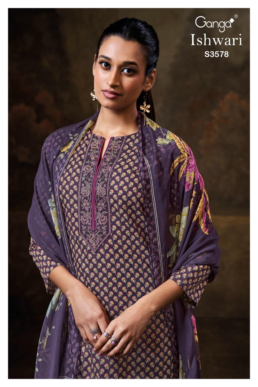 Ganga Ishwari 3578 catalog mumbai wholesale salwar kameez