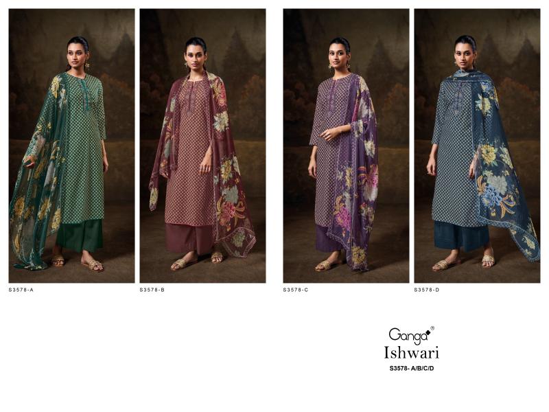 Ganga Ishwari 3578 catalog mumbai wholesale salwar kameez