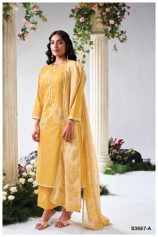 Ganga Iyana 3667 catalog unstitched salwar kameez wholesalers in mumbai 