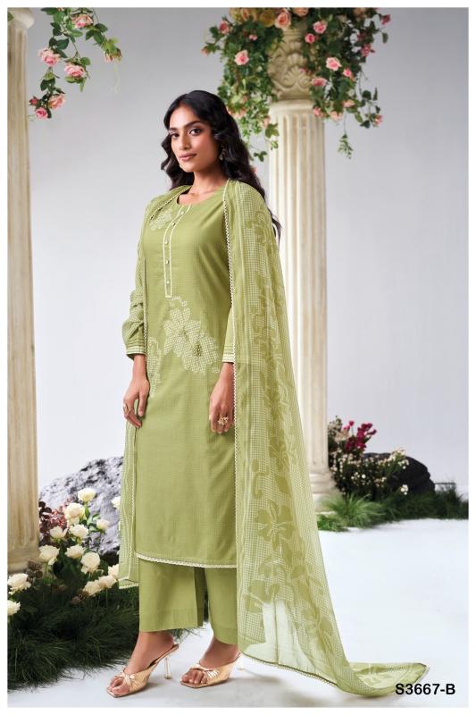 Ganga Iyana 3667 catalog unstitched salwar kameez wholesalers in mumbai 