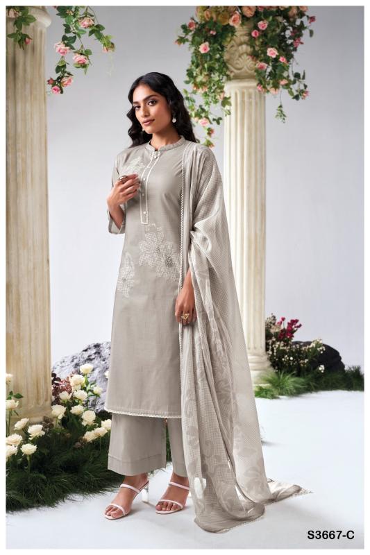 Ganga Iyana 3667 catalog unstitched salwar kameez wholesalers in mumbai 