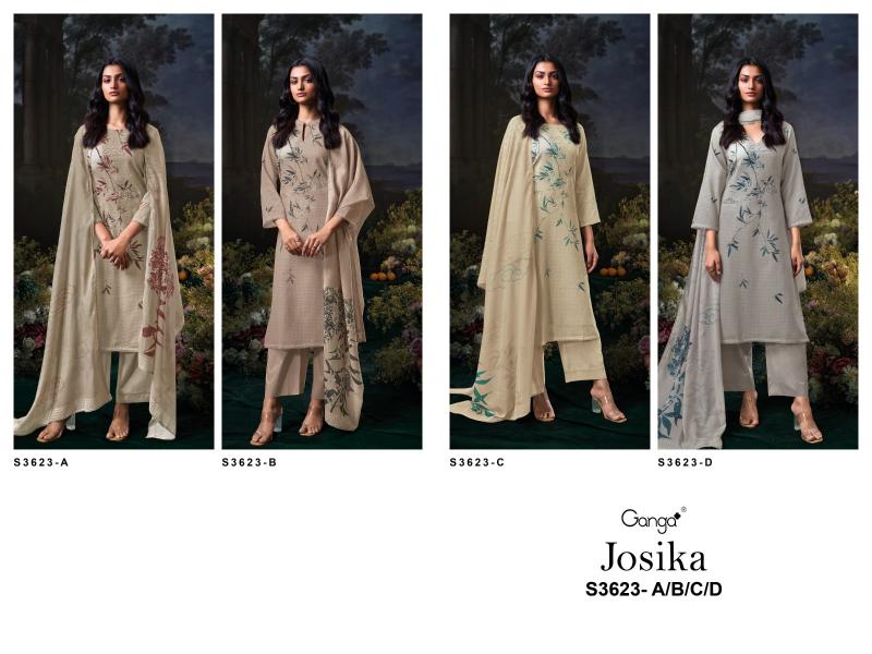 Ganga Josika 3623 catalog designer salwar kameez wholesalers uk