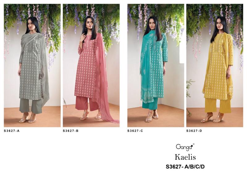 Ganga Kaelis 3627 catalog wholesale market of salwar kameez in surat