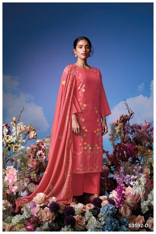 Ganga Koyel 3592 catalog salwar kameez dress materials wholesale