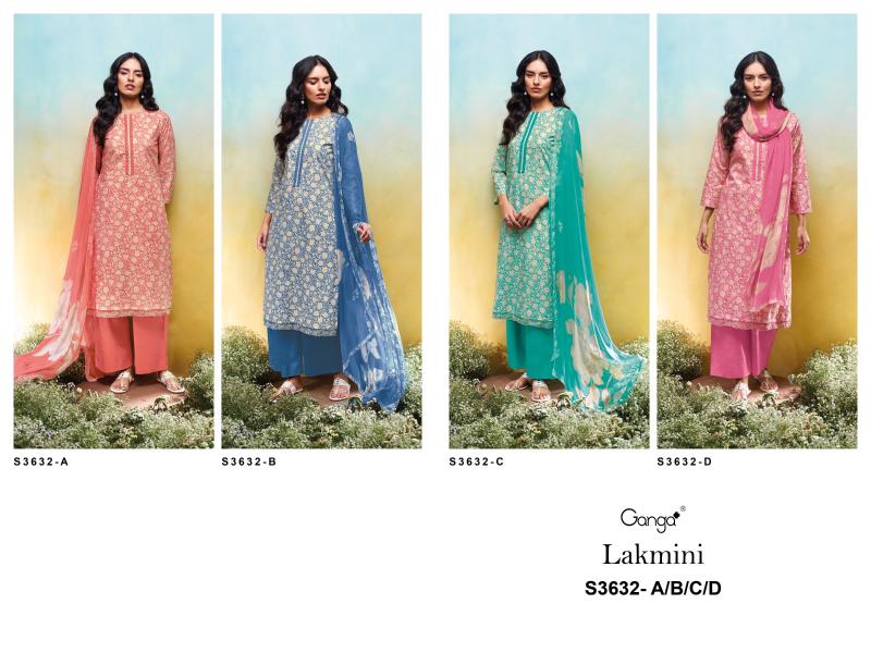 Ganga Lakmini 3632 catalog salwar kameez wholesaler forms