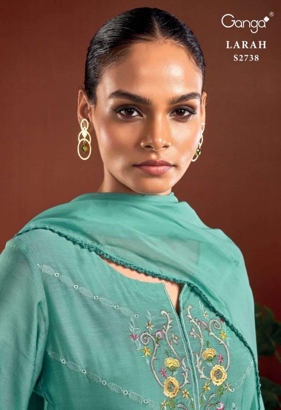 Ganga Larah 2738 catalog designer salwar kameez wholesale in surat