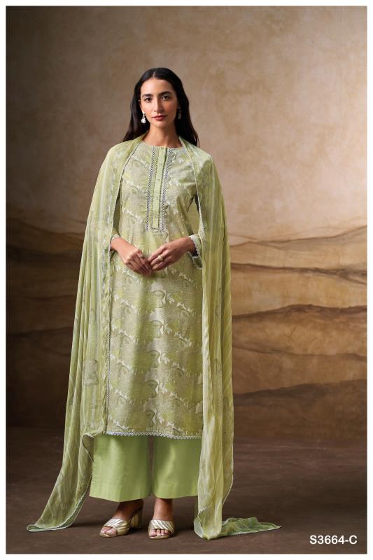 Ganga Lauren 3664 catalog surat salwar kameez wholesalers online