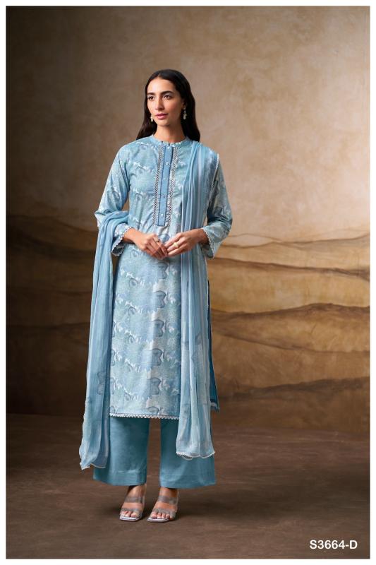 Ganga Lauren 3664 catalog surat salwar kameez wholesalers online