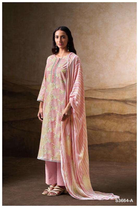 Ganga Lauren 3664 catalog surat salwar kameez wholesalers online