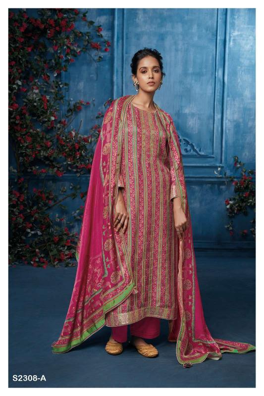 Ganga Maisie 2308 catalog designer salwar kameez manufacturers surat