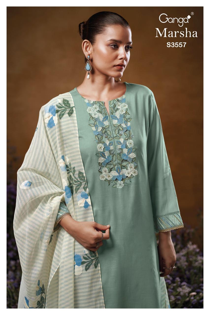 Ganga Marsha 3557 catalog surat salwar kameez online shopping