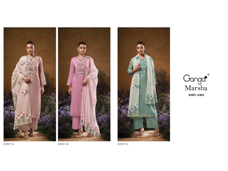 Ganga Marsha 3557 catalog surat salwar kameez online shopping