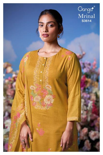 Ganga Mrinali 3614 catalog ladies salwar kameez wholesalers in bangalore