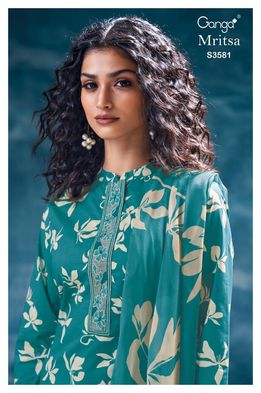Ganga Mritsa 3581 catalog designer salwar kameez wholesalers india