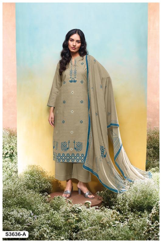 Ganga Nadesha 3636 catalog online wholesale pakistani wedding salwar kameez