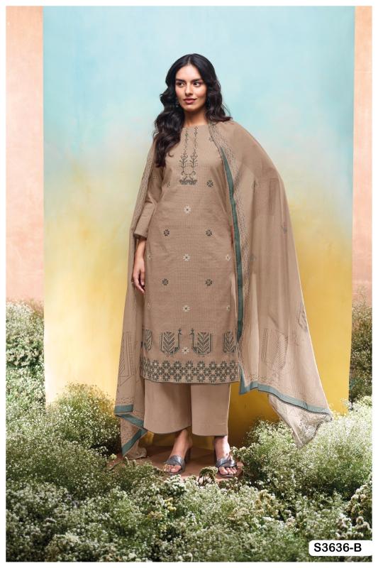 Ganga Nadesha 3636 catalog online wholesale pakistani wedding salwar kameez