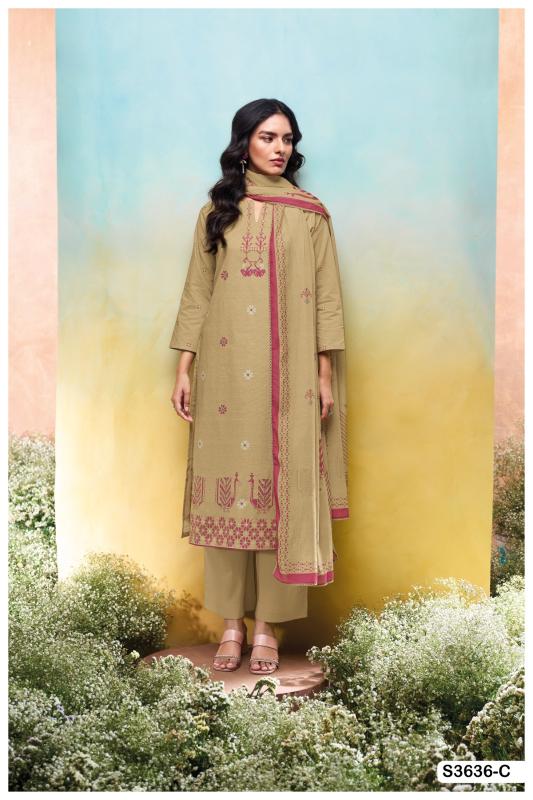 Ganga Nadesha 3636 catalog online wholesale pakistani wedding salwar kameez